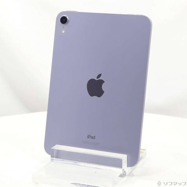 中古品〕 iPad mini 第6世代 64GB パープル MK7R3J／A Wi-Fi【258