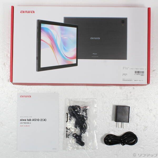  〔 品〕 aiwa tab AS 10 2 4 64 GB グレー JA 3 TBA 1006 Wi Fi 305 Androidタブレット本体 タブレット