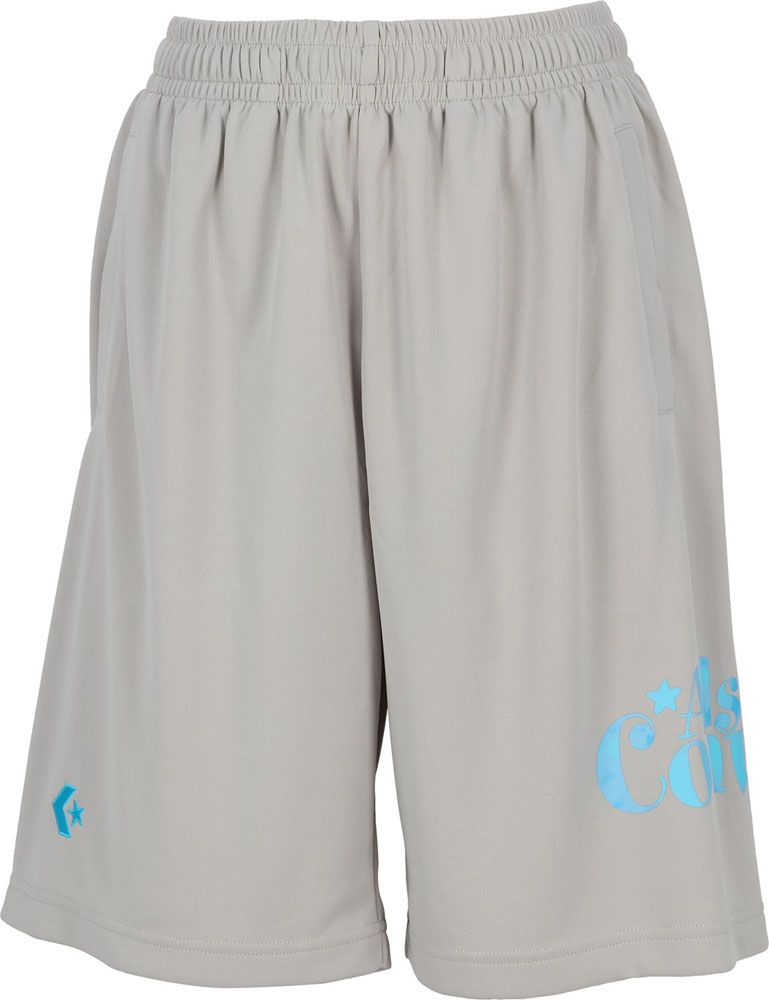 コンバース CONVERSE バスケット ガールズプラクティスパンツ 半ズボン 練習着 吸汗速乾 女の子 バスケ ミニバス チーム 部活 トレーニング 練習 プラクティス 可愛い  CB332851 1300 シルバー