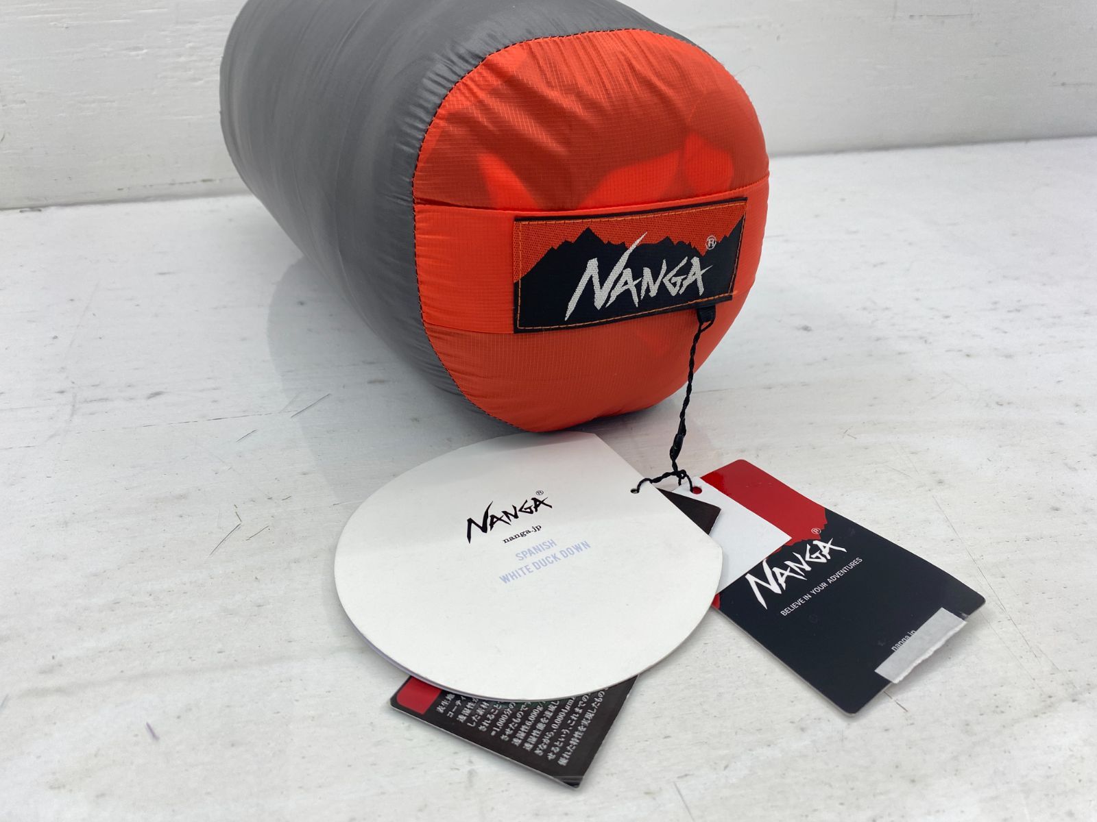 盛岡59-0022 NANGA ナンガ マミー型シュラフ 寝袋 AURORA light 350 DX オーロラライト350 ショート RED レッド 80