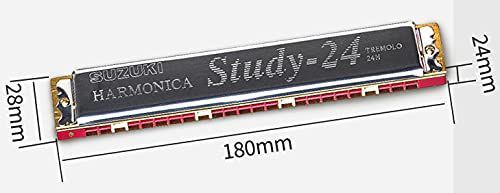 複音ハーモニカ 高級スズキ 24穴 複音ハーモニカ C -24H (F調) SUZUKI