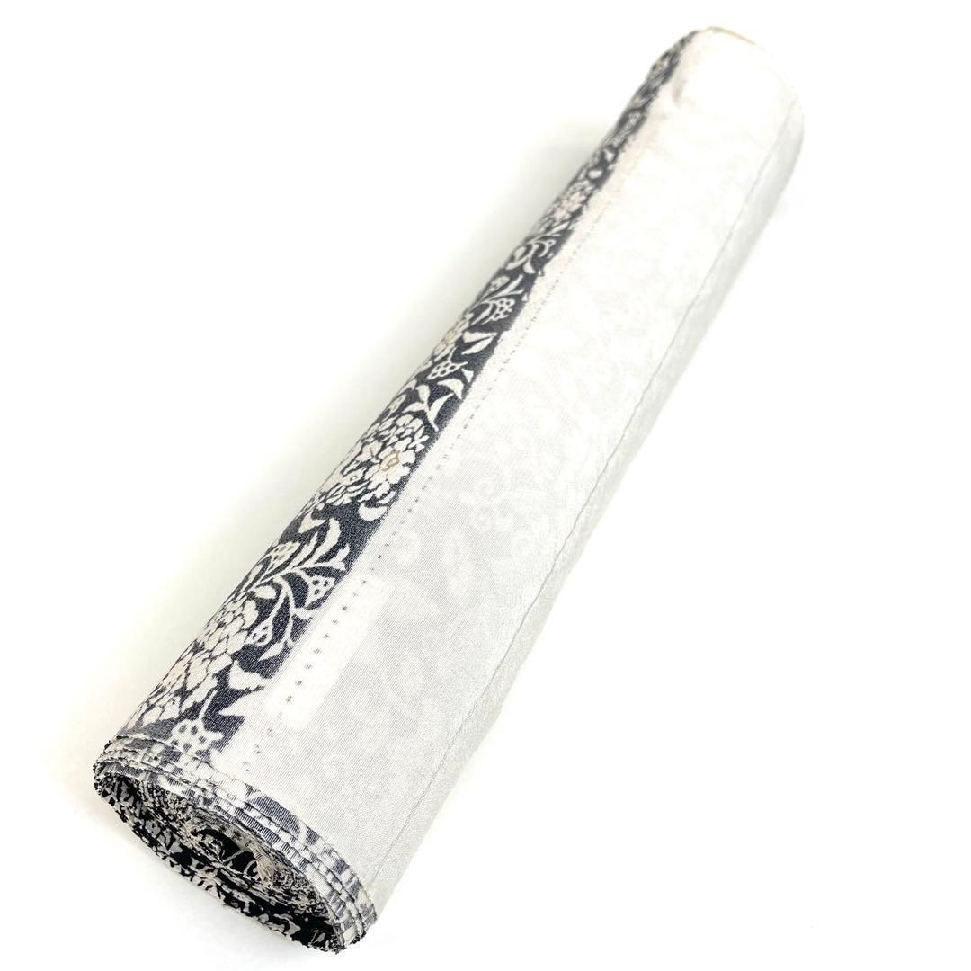 着物と帯 時流】T25937s◇正絹 反物◇丹後ちりめん 花うさぎ 未使用品 