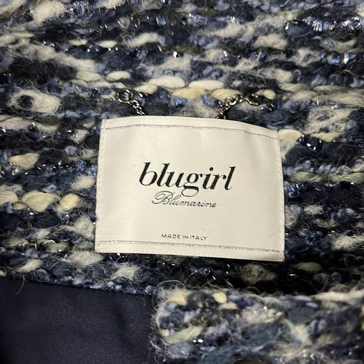 ブルーガールブルマリン コート サイズI44 L レディース美品