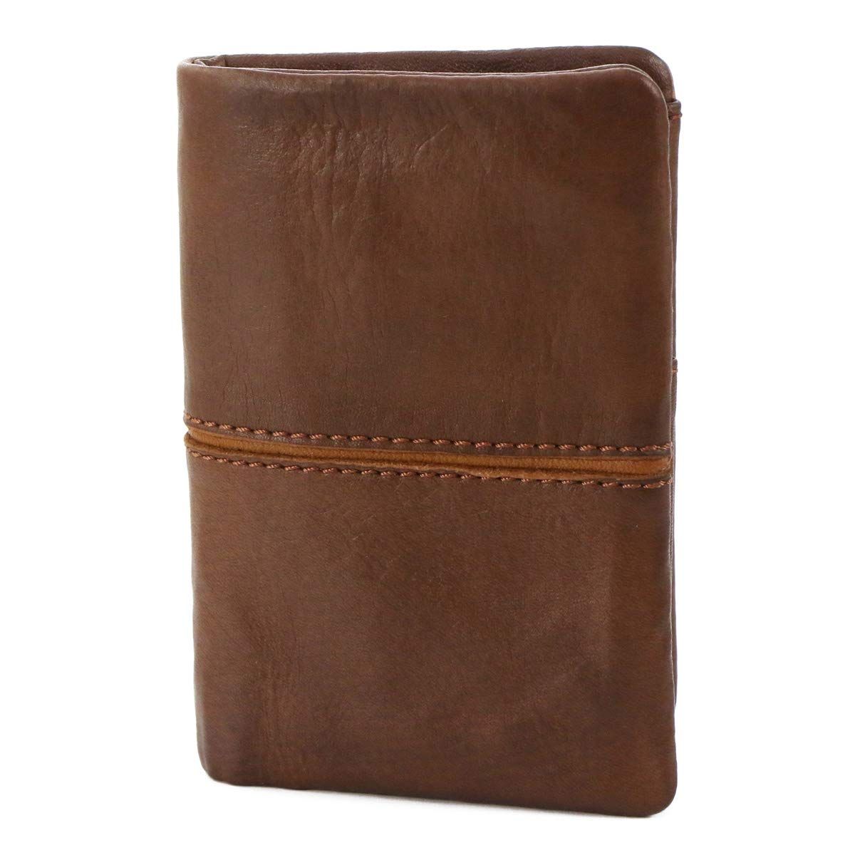 バギーポート] 小銭入れ付き二つ折り財布 本革 フルクロームツートン