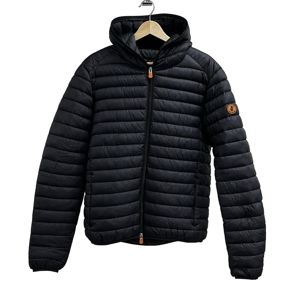 SAVE THE DUCK セイブザダック ブルゾン サイズL レディース - ダークネイビー 長袖 ジップアップ 中綿 冬