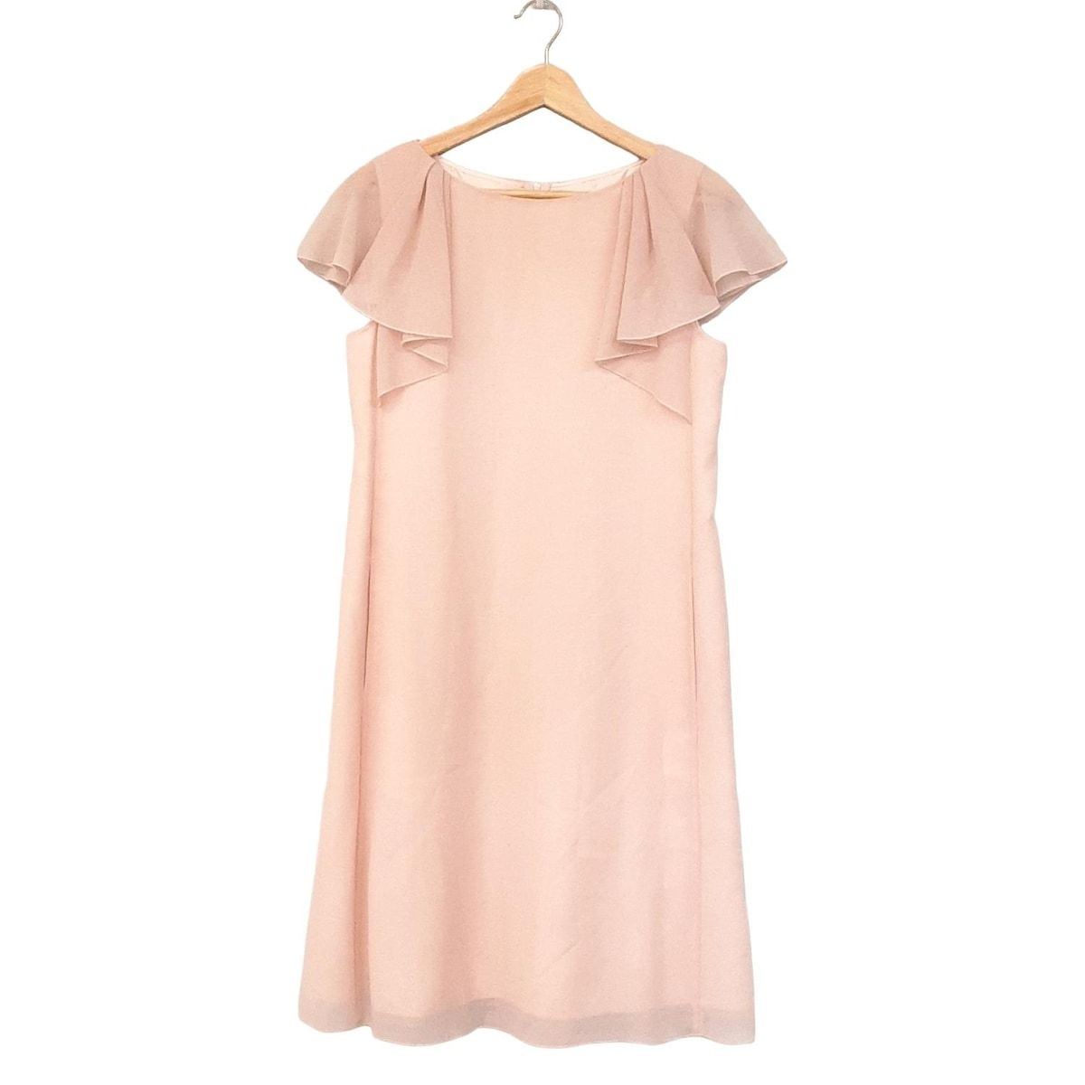 FOXEY フォクシー ワンピース サイズ40 M レディース 37965 ライトピンク クルーネック 半袖 ロング