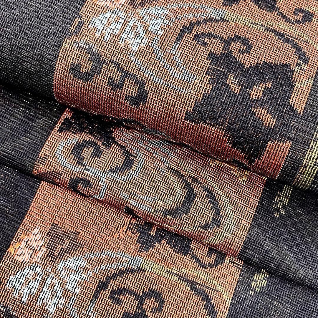 着物と帯 時流】SN25927s◇正絹 八寸夏名古屋帯◇紗 全通 未使用品