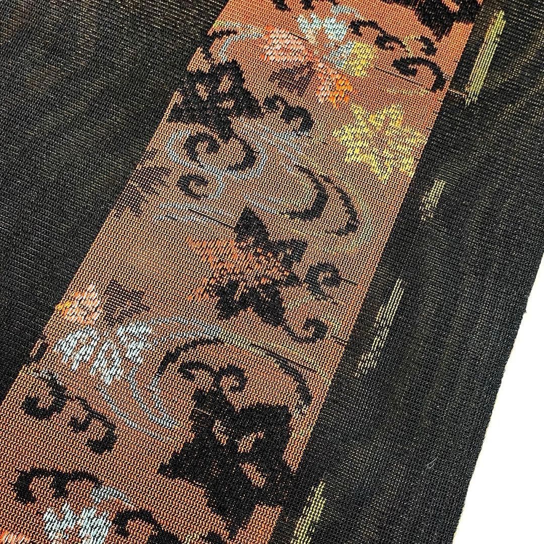 着物と帯 時流】SN25927s◇正絹 八寸夏名古屋帯◇紗 全通 未使用品