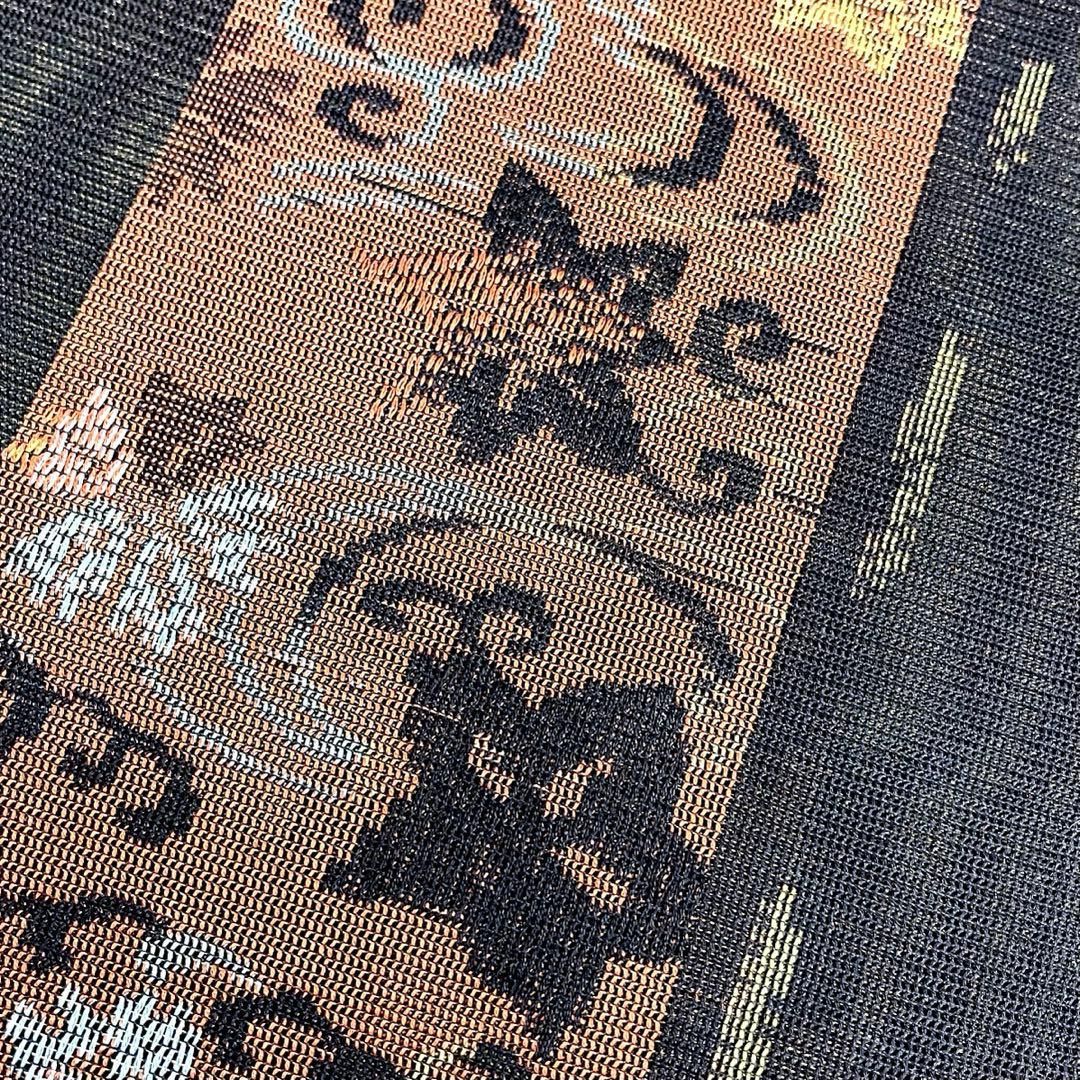 着物と帯 時流】SN25927s◇正絹 八寸夏名古屋帯◇紗 全通 未使用品