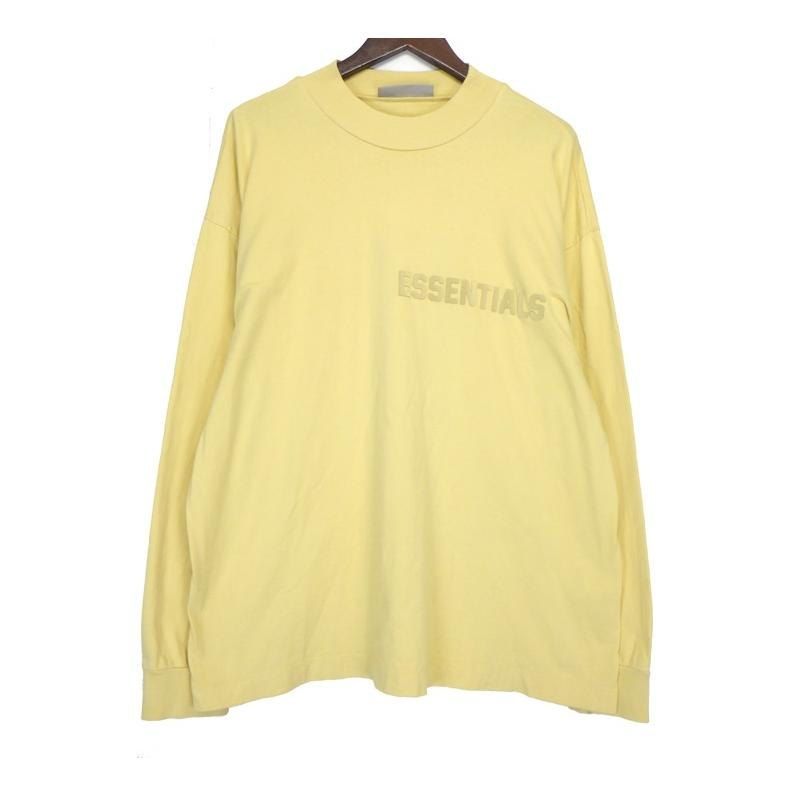 フィアオブゴッド エッセンシャルズ FEAR OF GOD ラバー ロゴ ロングスリーブ 長袖 カットソー 46187