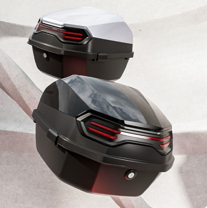 リアボックス バイク 42 l バイクリアボックス バイク用リアボックス 大容量 abs トップケース ハードケース バイク用