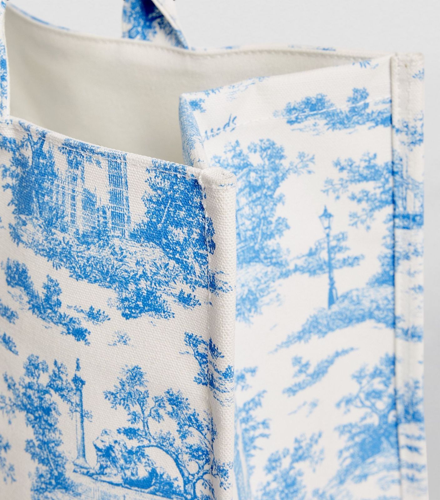 新品 Harrods ハロッズ トワルドジュイ トートバッグ コットン