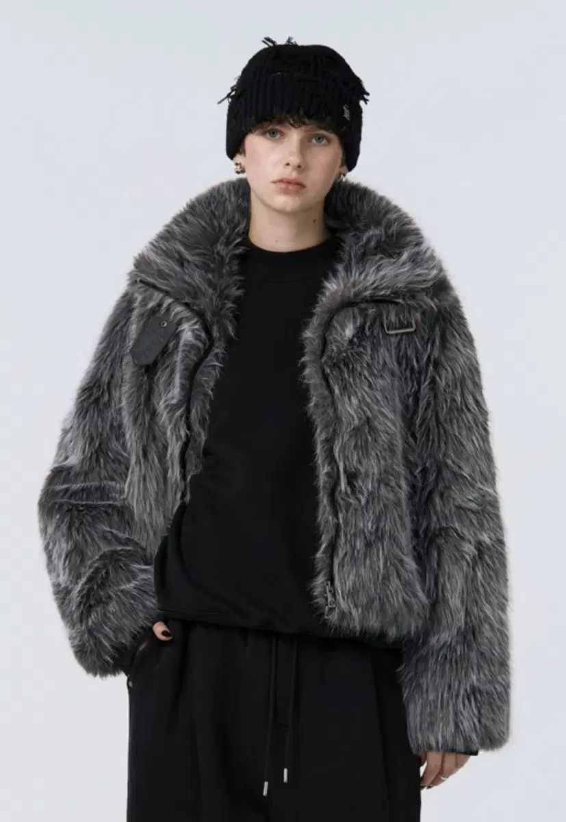 トリミングバード ファー ジャケット