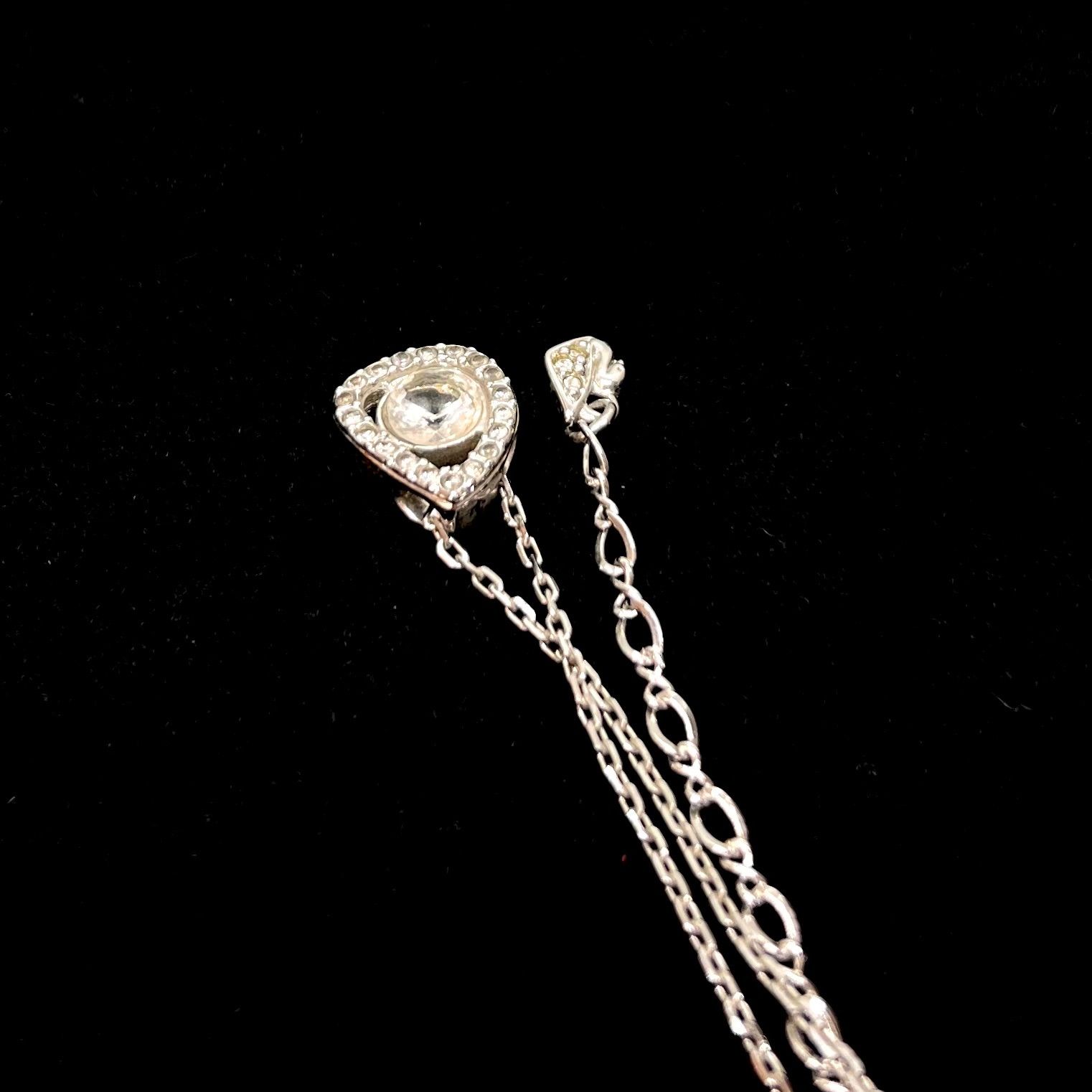 SWAROVSKI スワロフスキー ネックレス クリスタル ティア ドロップ 美品☆SWAROVSKI スワロフスキー ネックレス ティアドロップ