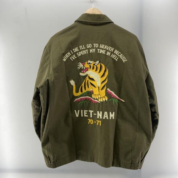 中古】HOUSTON ベトジャン オリーブ サイズXL 51530 ヒューストン[24