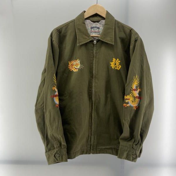 中古】HOUSTON ベトジャン オリーブ サイズXL 51530 ヒューストン[24