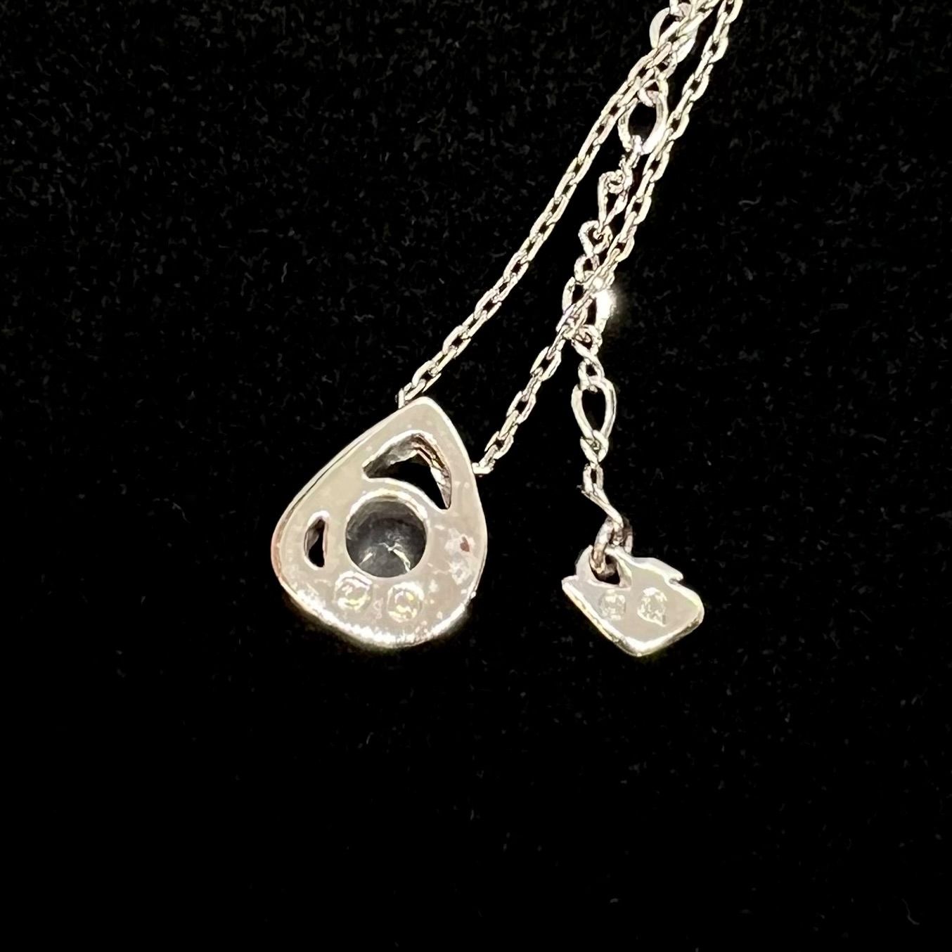 美品☆SWAROVSKI スワロフスキー ネックレス ティアドロップ