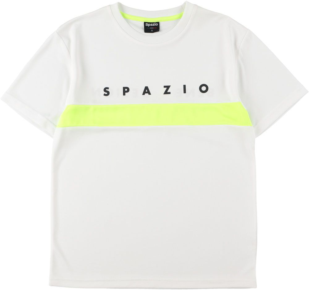スパッツィオ Spazio フットサル アクセントラインプラシャツ  GE0901 01 ホワイト