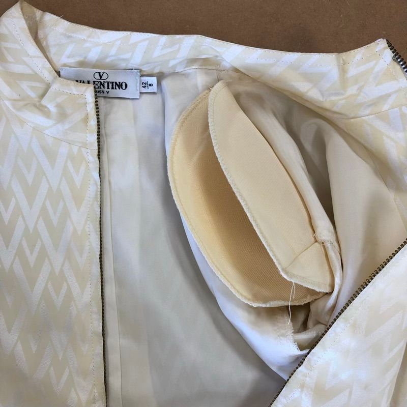 ヴァレンティノ VALENTINO ワンピース 柄プリント フロントジップ