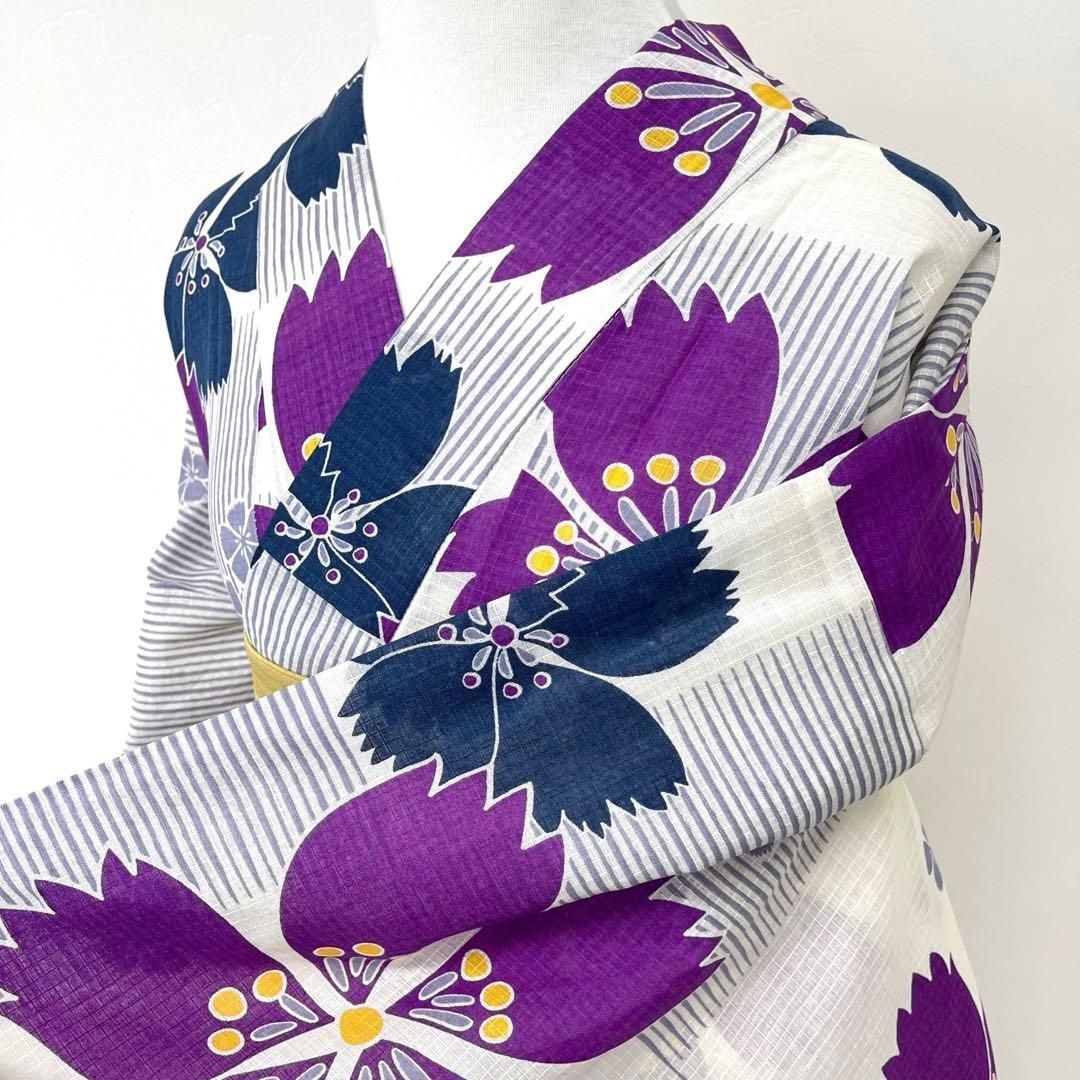 着物と帯 時流 Y 25920 s 浴衣 綿紅梅 大きいサイズ ふくよかサイズ