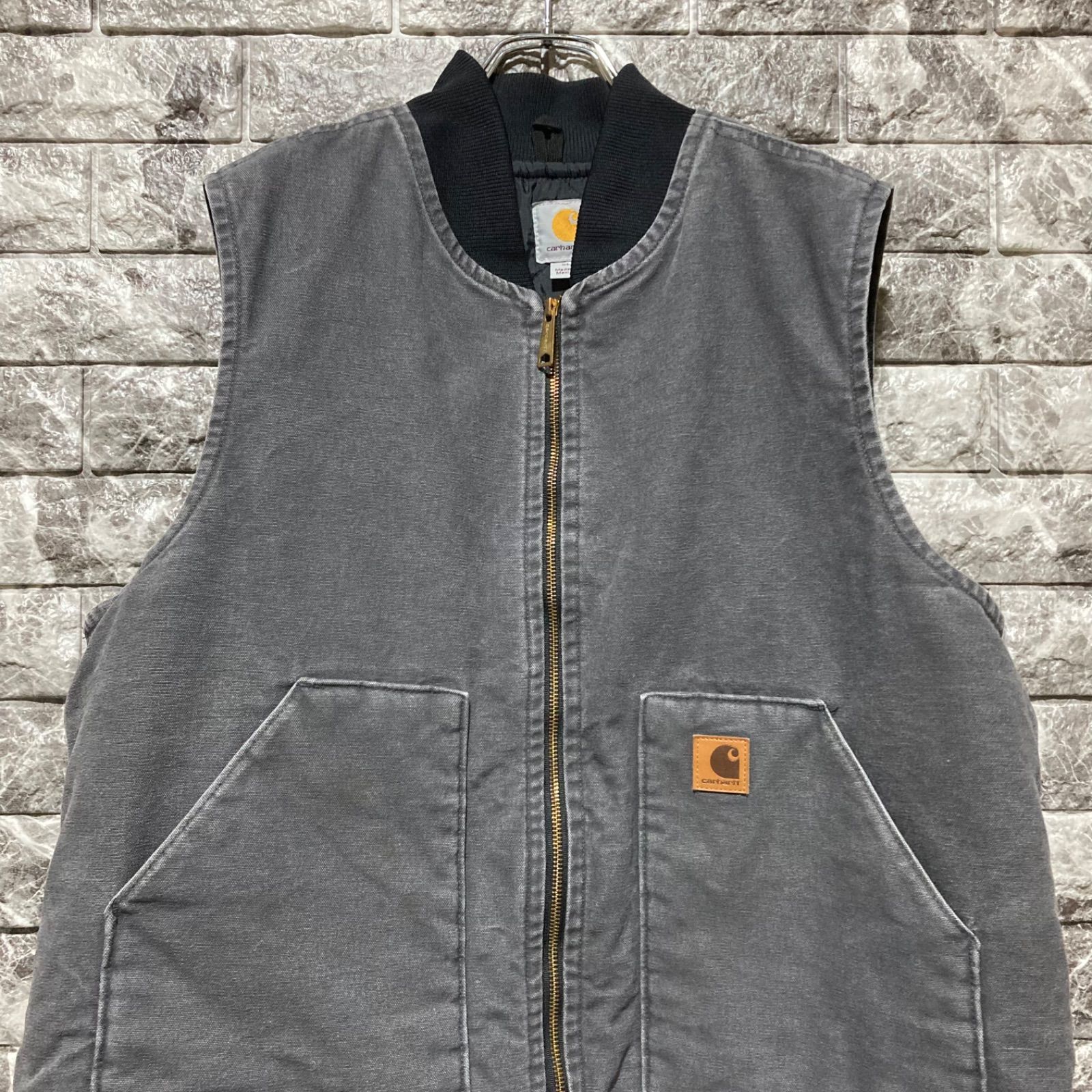 CARHARTT ダックベスト XL グレー カーハート DUCK VEST - メルカリ