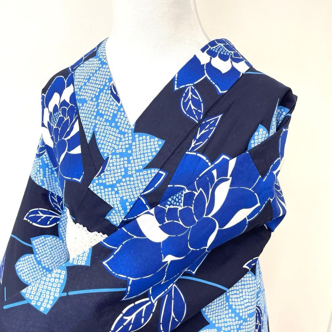 着物と帯 時流】Y25919s◇浴衣◇トールサイズ 美品 紺色 綿100% - メルカリ