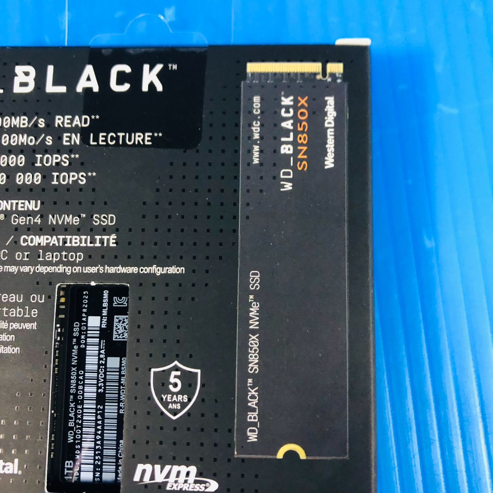  WD_BLACK 1 TB SN 850 X NVMe 内蔵型ゲーミングSSD ソリッドステートドライブ - Gen 4 PCIe M.2 2280 内蔵型SSD PCパーツ