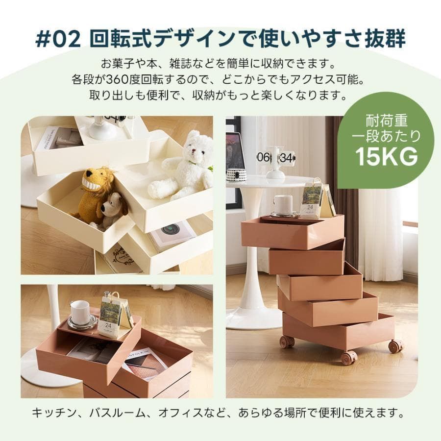 デスクワゴン サイドワゴン キッチン収納 キャビネット 1326-170