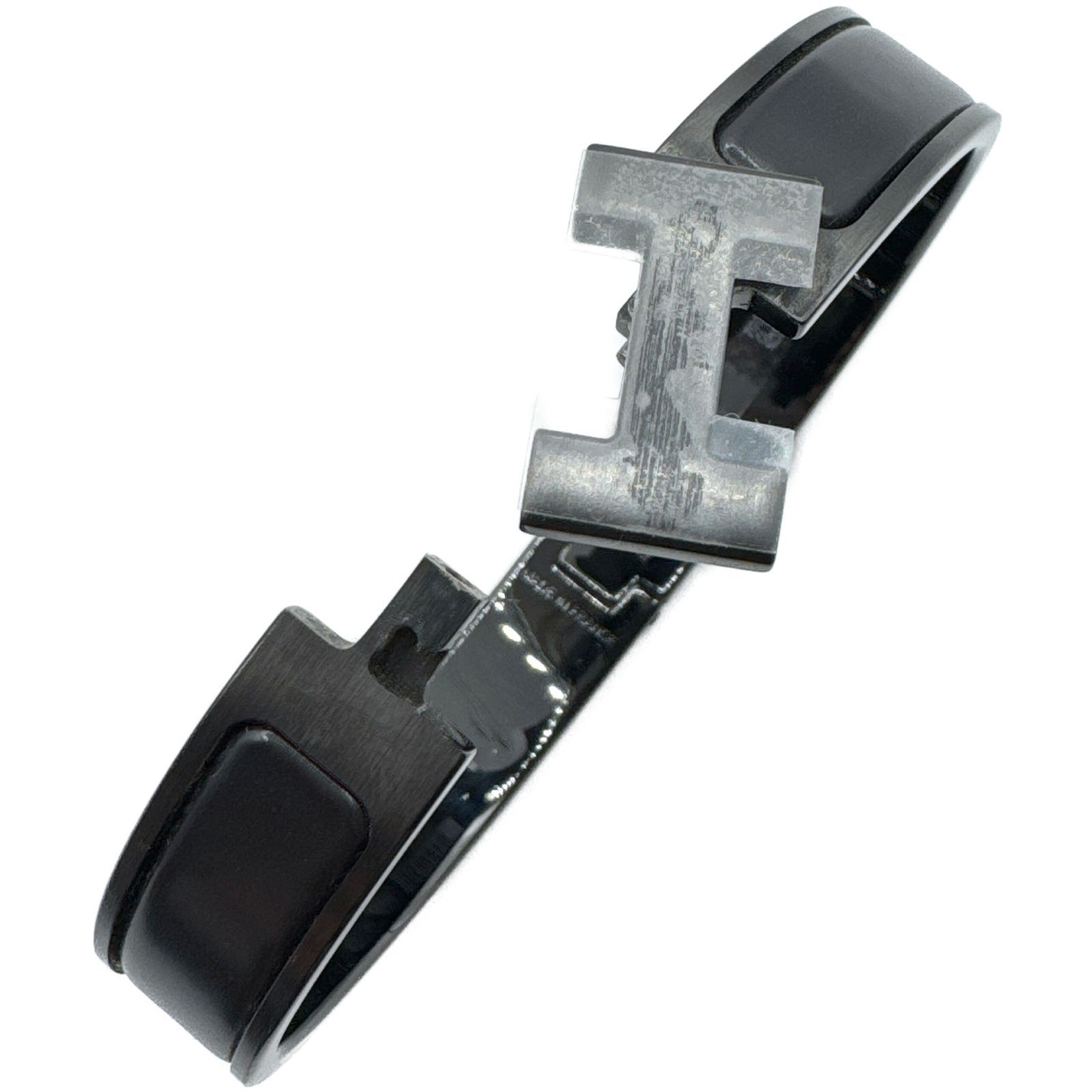 エルメス(HERMES) クリックHH ブレスレット マットブラック ブラック