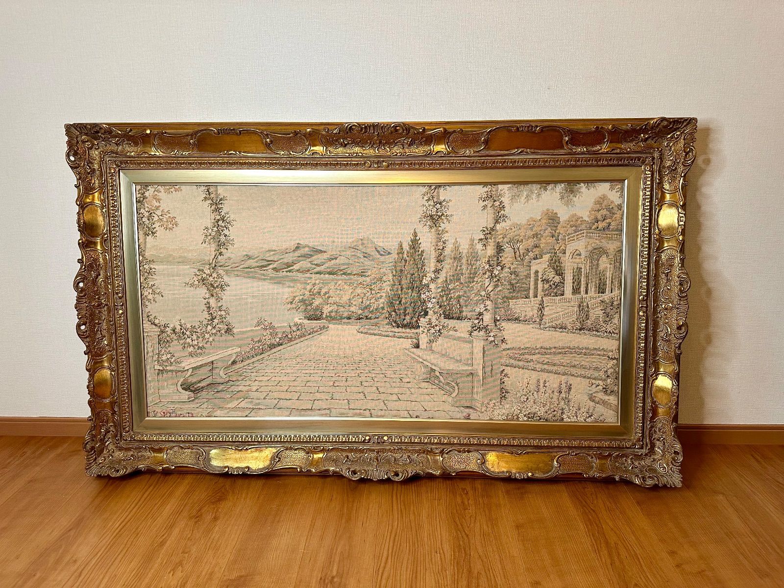 イタリア製 ゴブラン織 タペストリー 絵画 - メルカリ