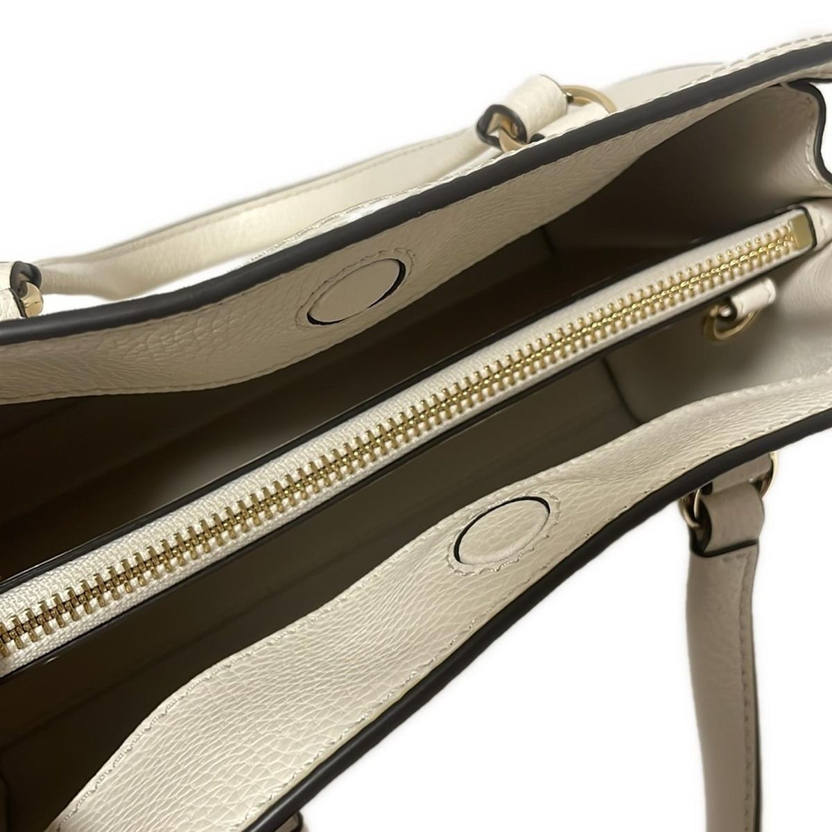 MICHAEL KORS(マイケルコース) トートバッグ シャンタル 30F2G7CM1T アイボリー レザー