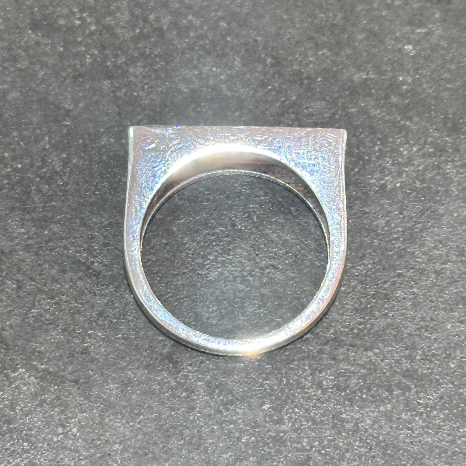 参考上代16500円 DIESEL ラインストーンリング Dロゴシグネットリング