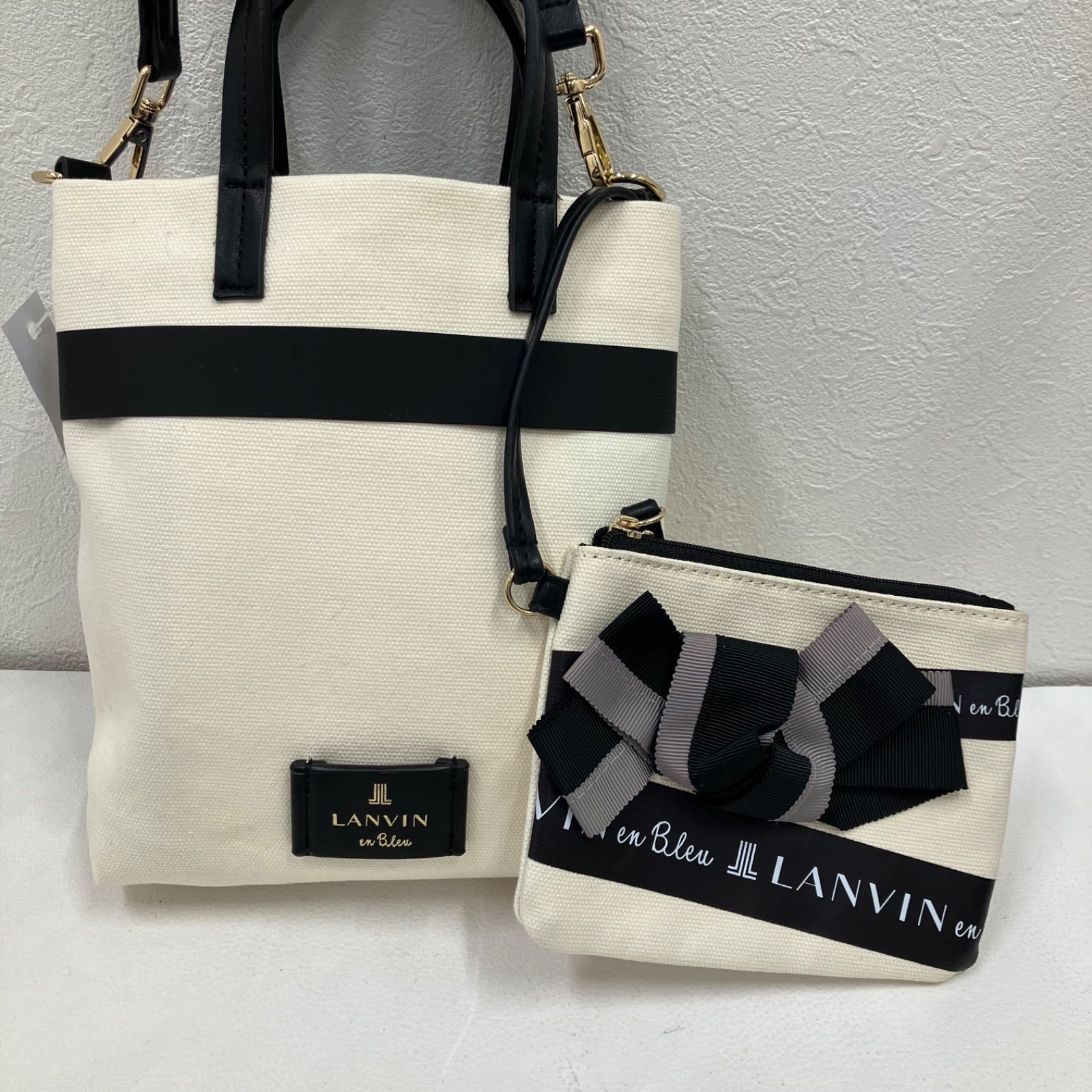 7045 LANVIN en Bleu ランバンオンブルー 2way ショルダーバッグ 