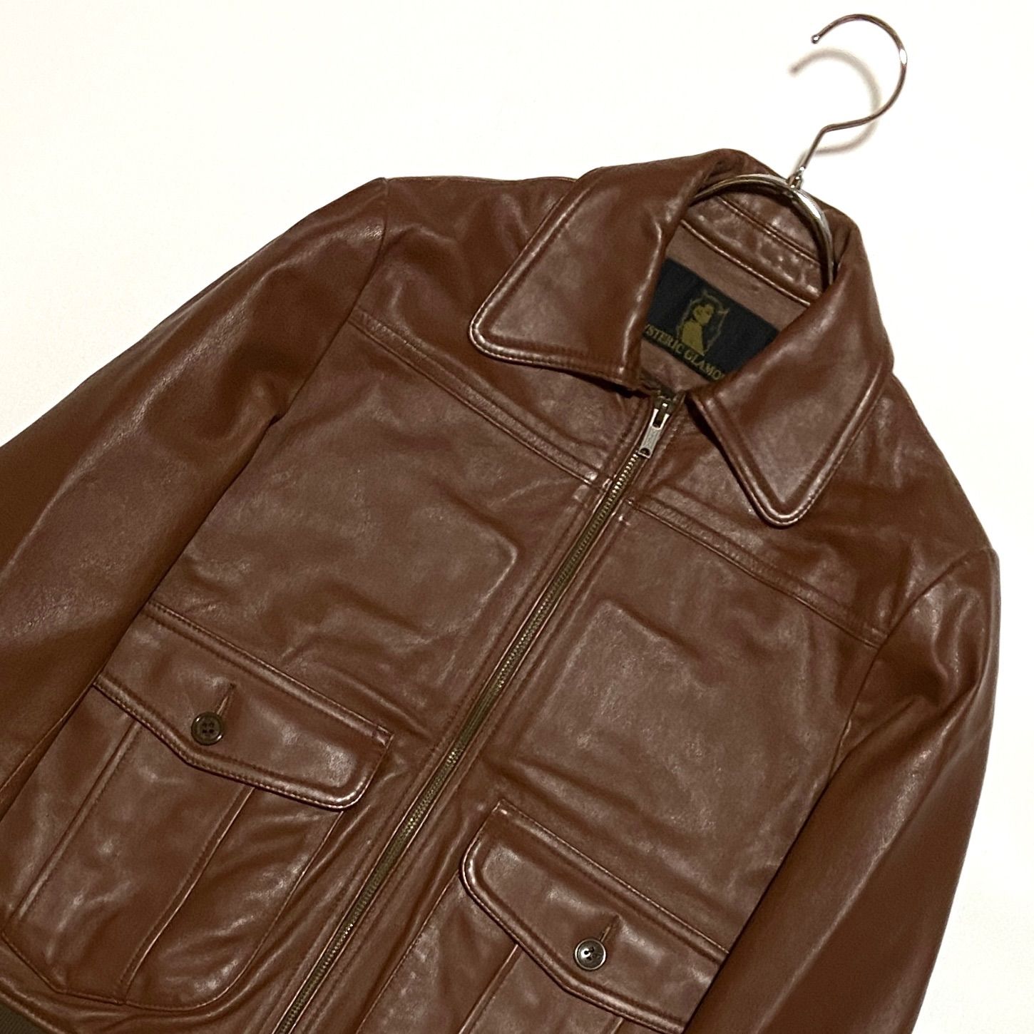 HYSTERIC GLAMOUR ヒステリックグラマー A-2 ラムレザージャケット