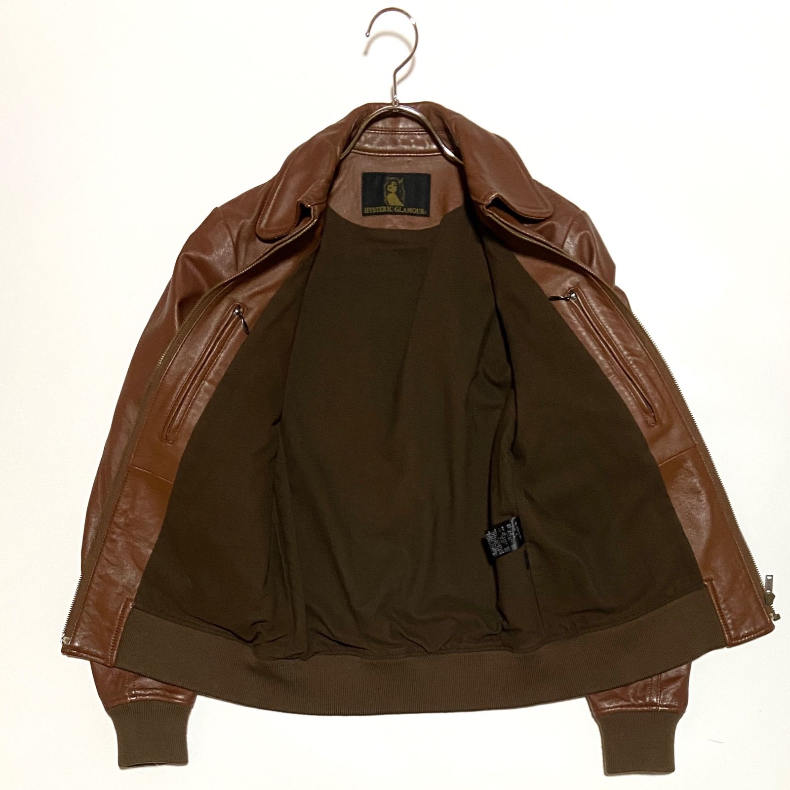 HYSTERIC GLAMOUR ヒステリックグラマー A-2 ラムレザージャケット