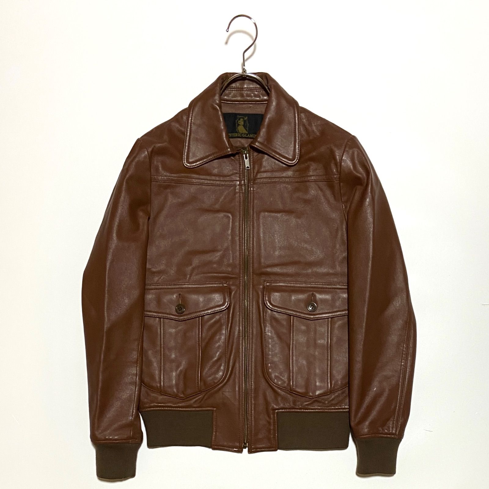 HYSTERIC GLAMOUR ヒステリックグラマー A-2 ラムレザージャケット