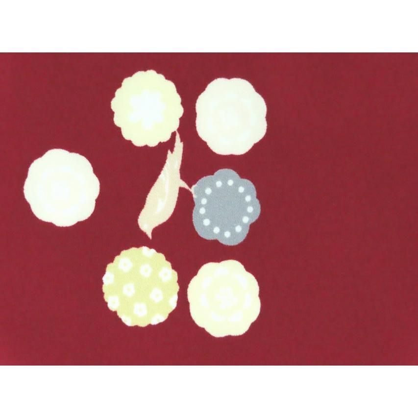  着物 子供 洗える着物 小紋 袷 ジュニア 女の子の着物 エンジ 小鳥 着物 着物ドレス 着物 浴衣 和小物