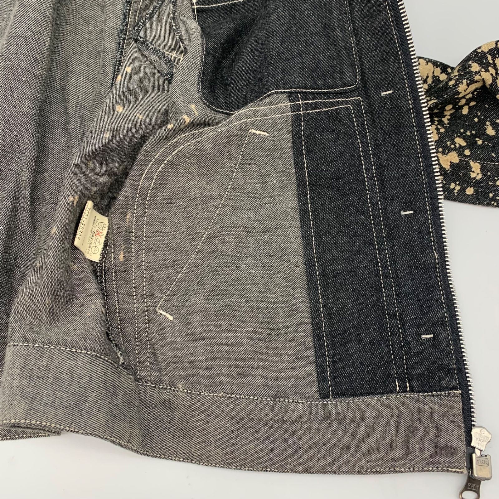 EF1203-14-2 TSUMORI CHISATO ツモリチサト デニムジャケット 黒