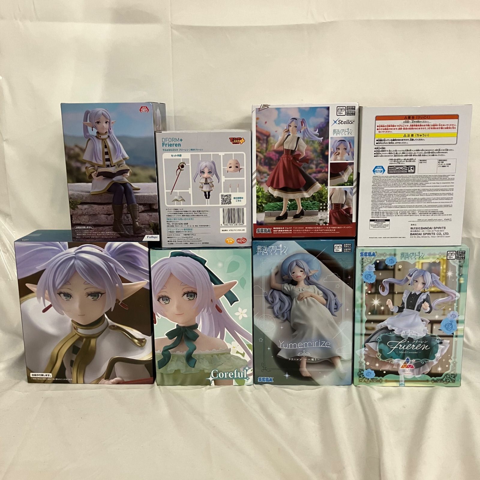 プライズフィギュア まとめ売り AMP+ フリーレン フィギュア 8点セット 未開封 葬送のフリーレン フリーレン AMP+ 他 フィギュア まとめ 8個