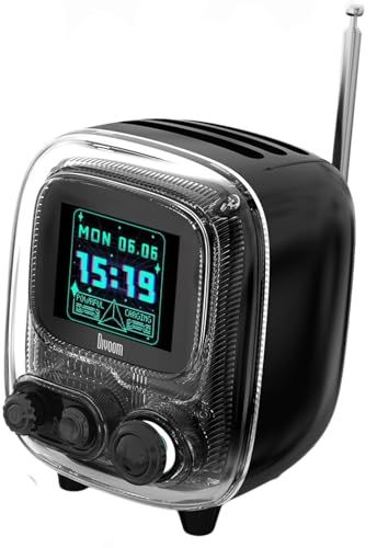 2025新登場 スピーカー Divoom Tiivoo 2 Bluetooth 5 3 PC TFカード FMラジオ対応 8時間持ち 重低音に特化した ひとり没入型 歌詞再生搭載 アプリ ピクセルアート 写 b 05 a 917 e