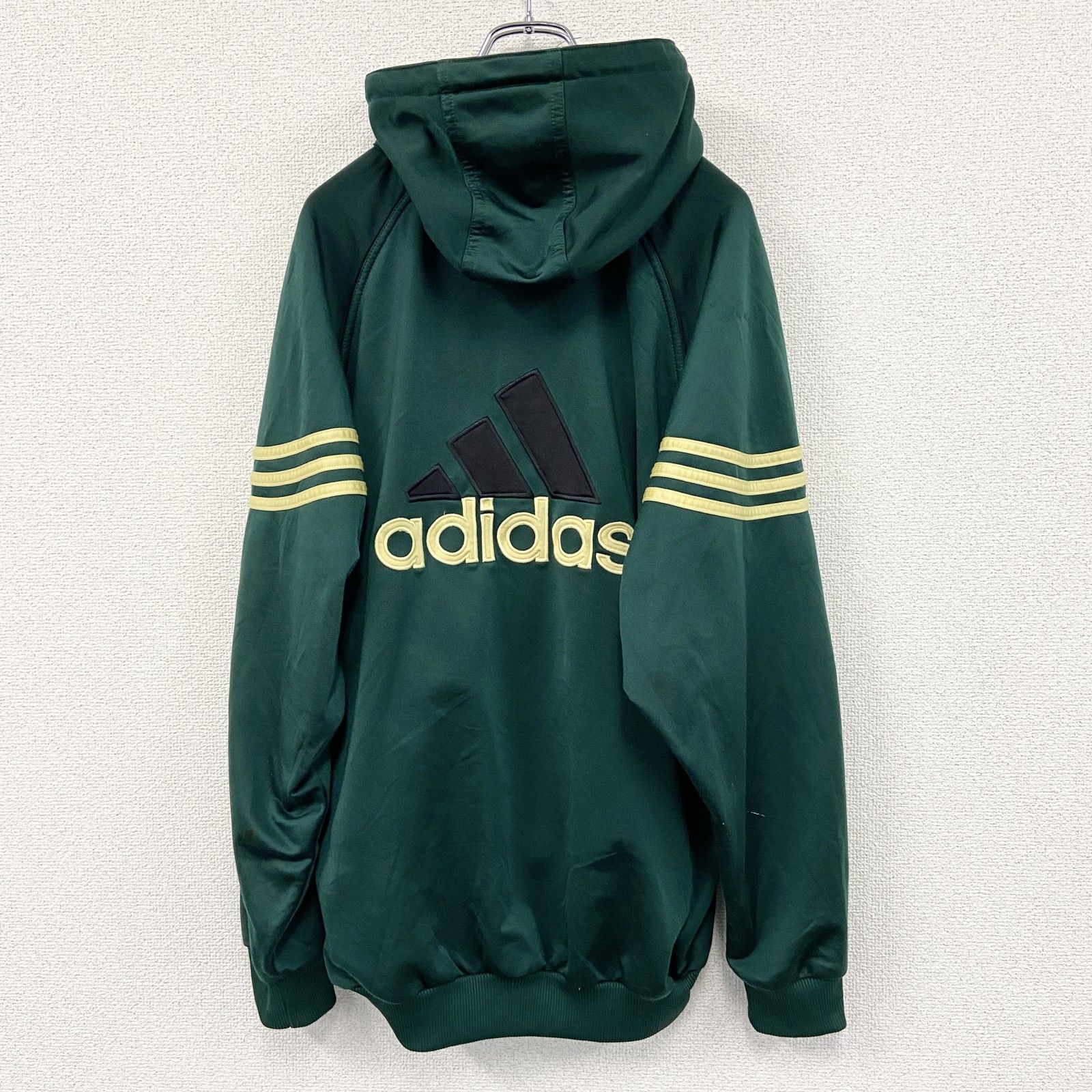 古着 adidas アディダス トラックジャケット ジャージ 緑 グリーン Mサイズ