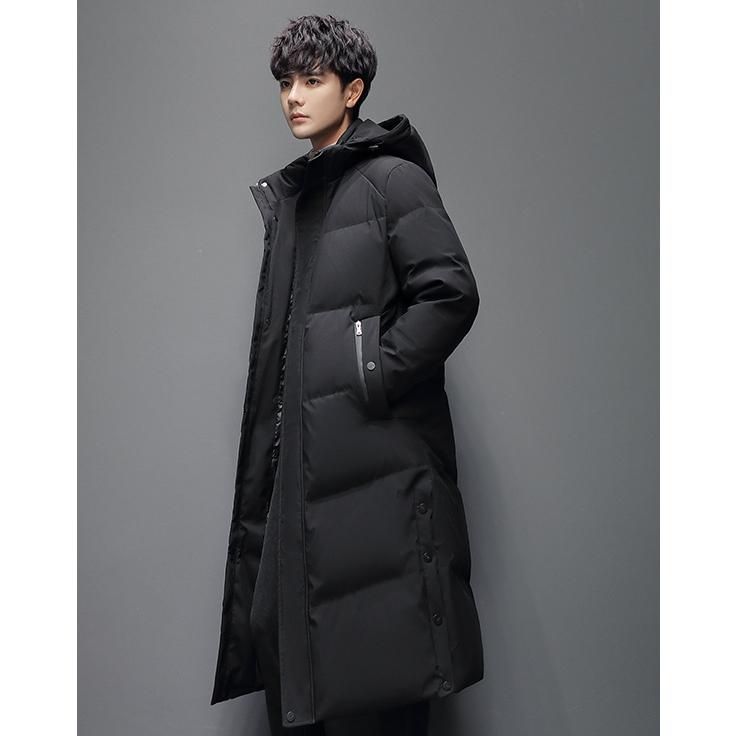 ダウンジャケット メンズ レディース ロング丈 カジュアル 冬服 暖かい 防風 保温 カップル 感 上品 ストレスフリー プレゼント ギフト