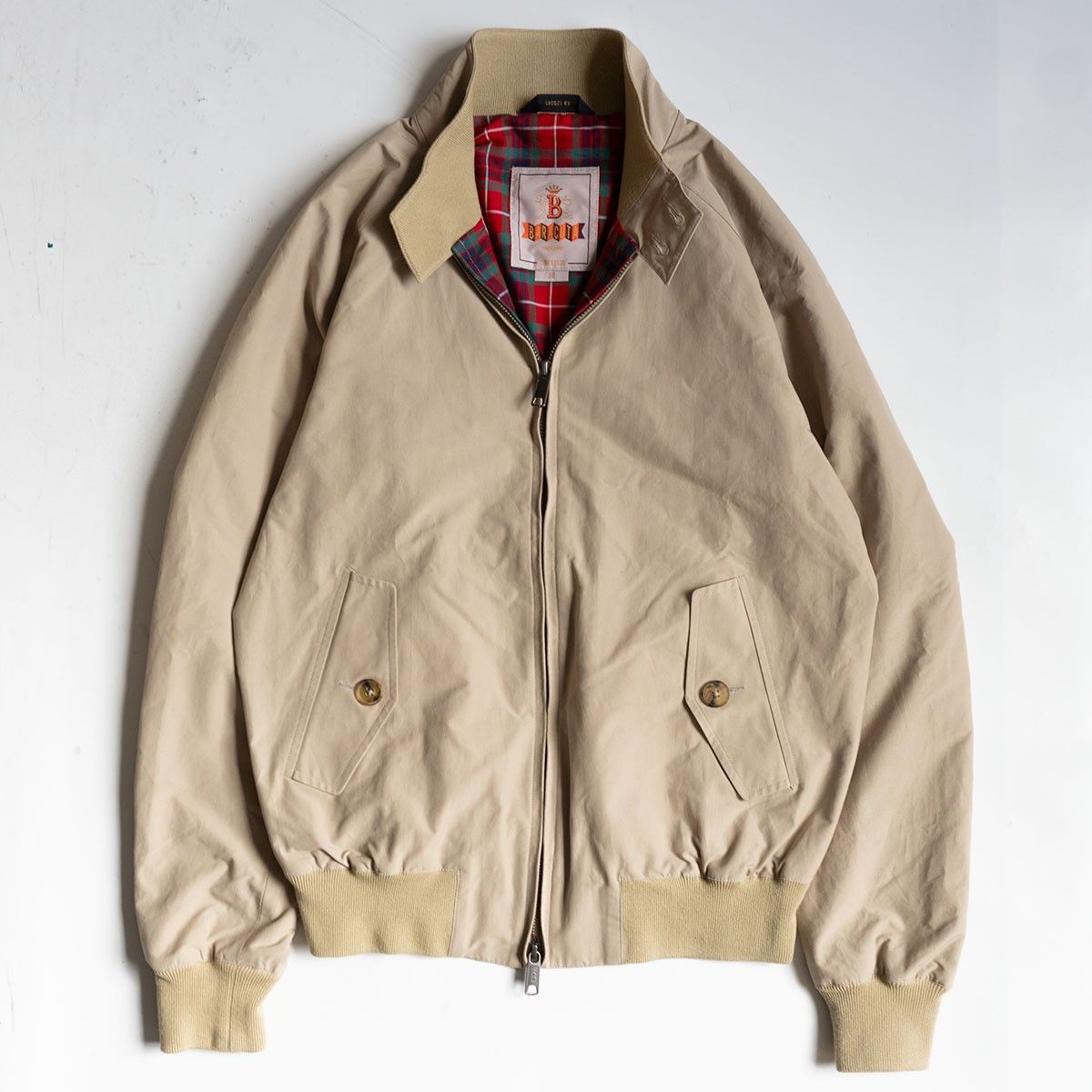 G 9 スウィングトップ ハリントンジャケット 38 クータ ナチュラル イングランド製