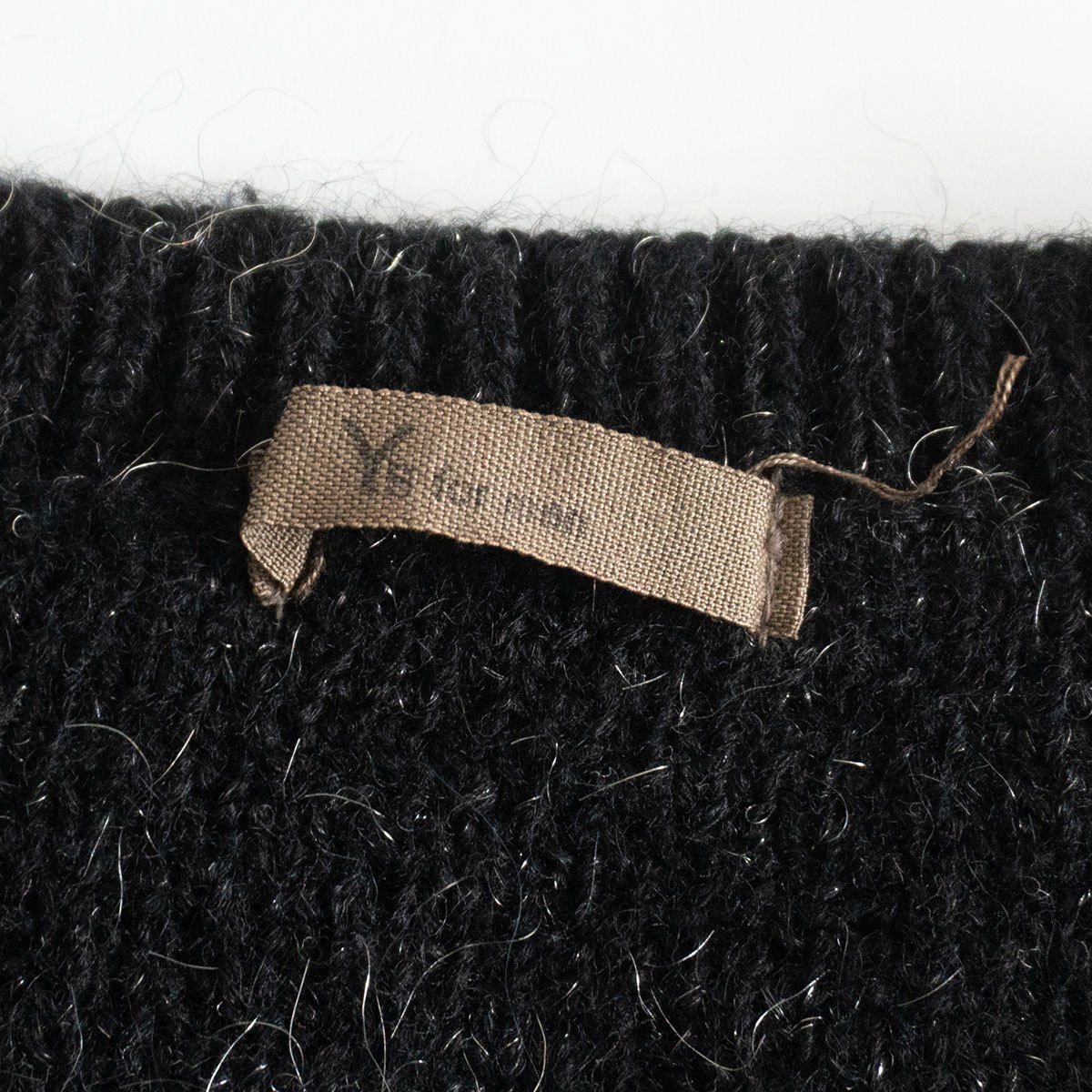 90S/アーカイブ】Y's for men【Vネック ウール ニット】 ブラック