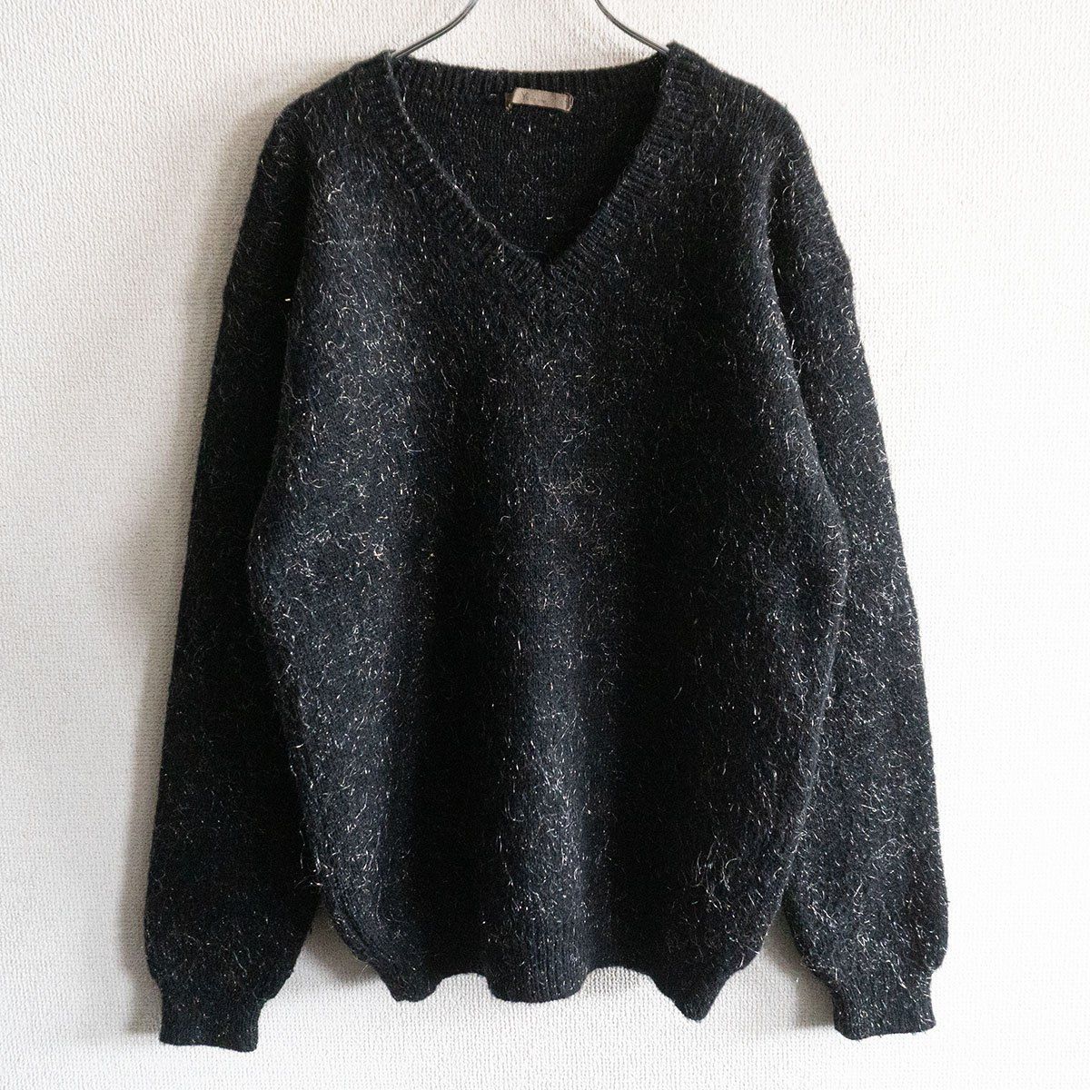 90S/アーカイブ】Y's for men【Vネック ウール ニット】 ブラック