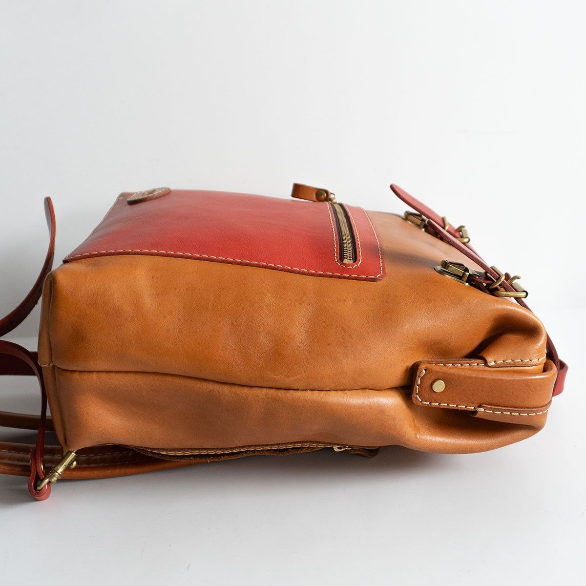 カスタムモデル】 HERZ ヘルツ 【ラックスリュック)】ブラウン×レッド