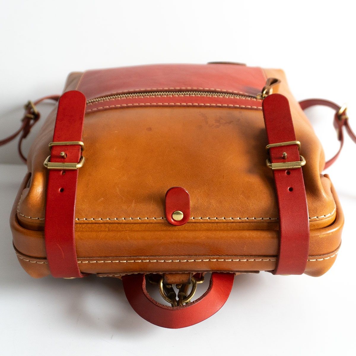 カスタムモデル】 HERZ ヘルツ 【ラックスリュック)】ブラウン×レッド