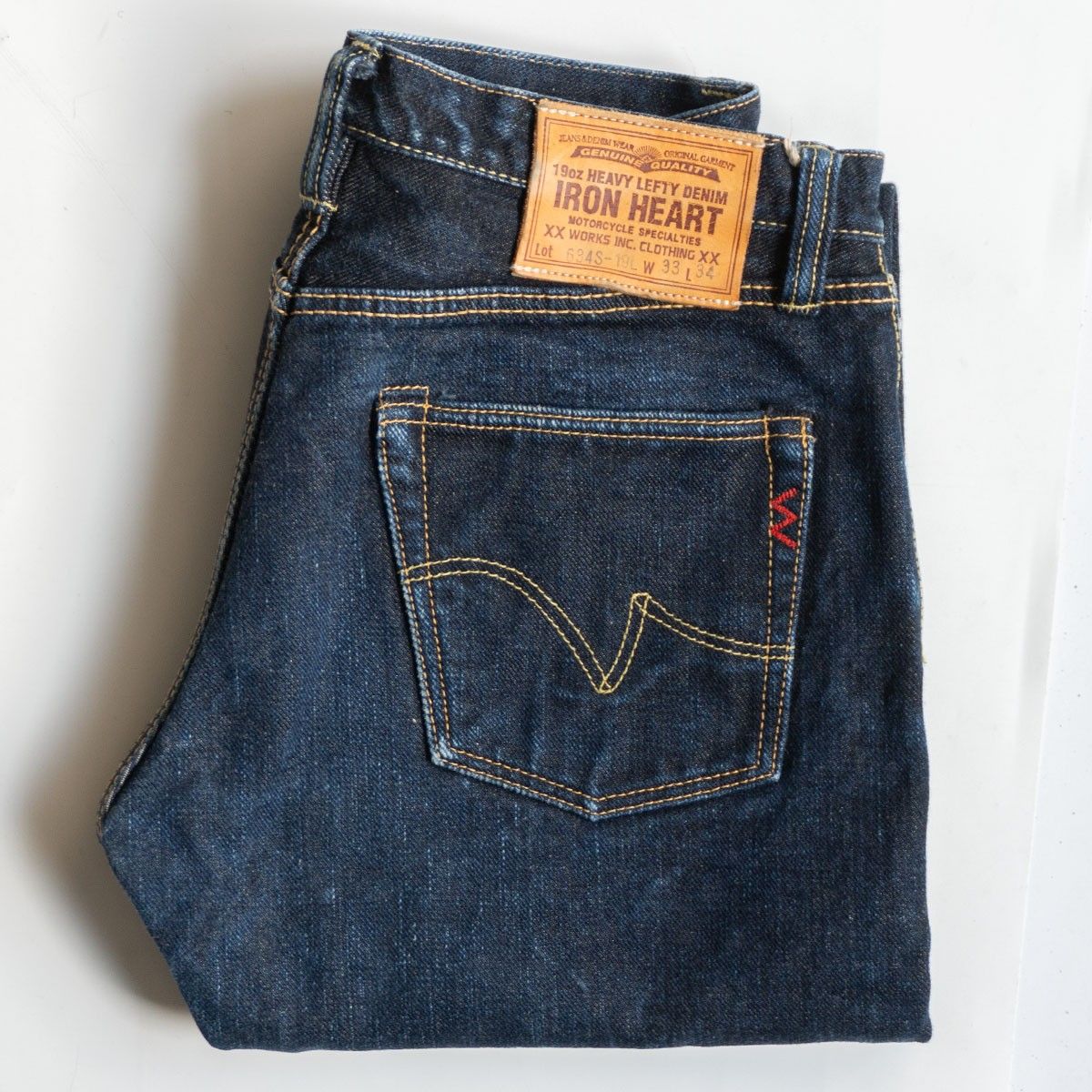 雰囲気抜群/濃紺】IRON HEART【LOT 634S 19oz EXTRA HEAVY DENIM】33