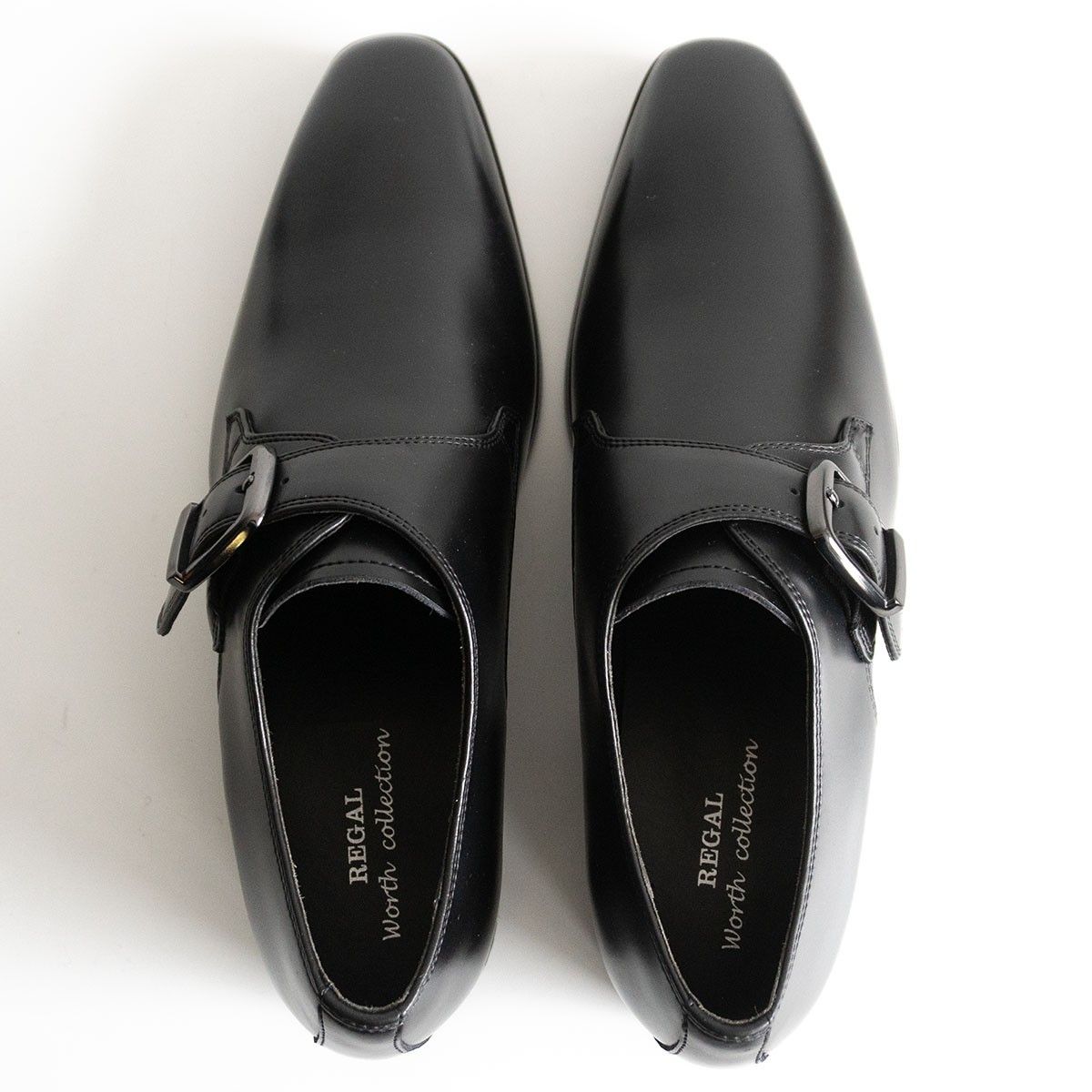 未使用品】REGAL【モンクストラップ レザーシューズ】25EEE リーガル