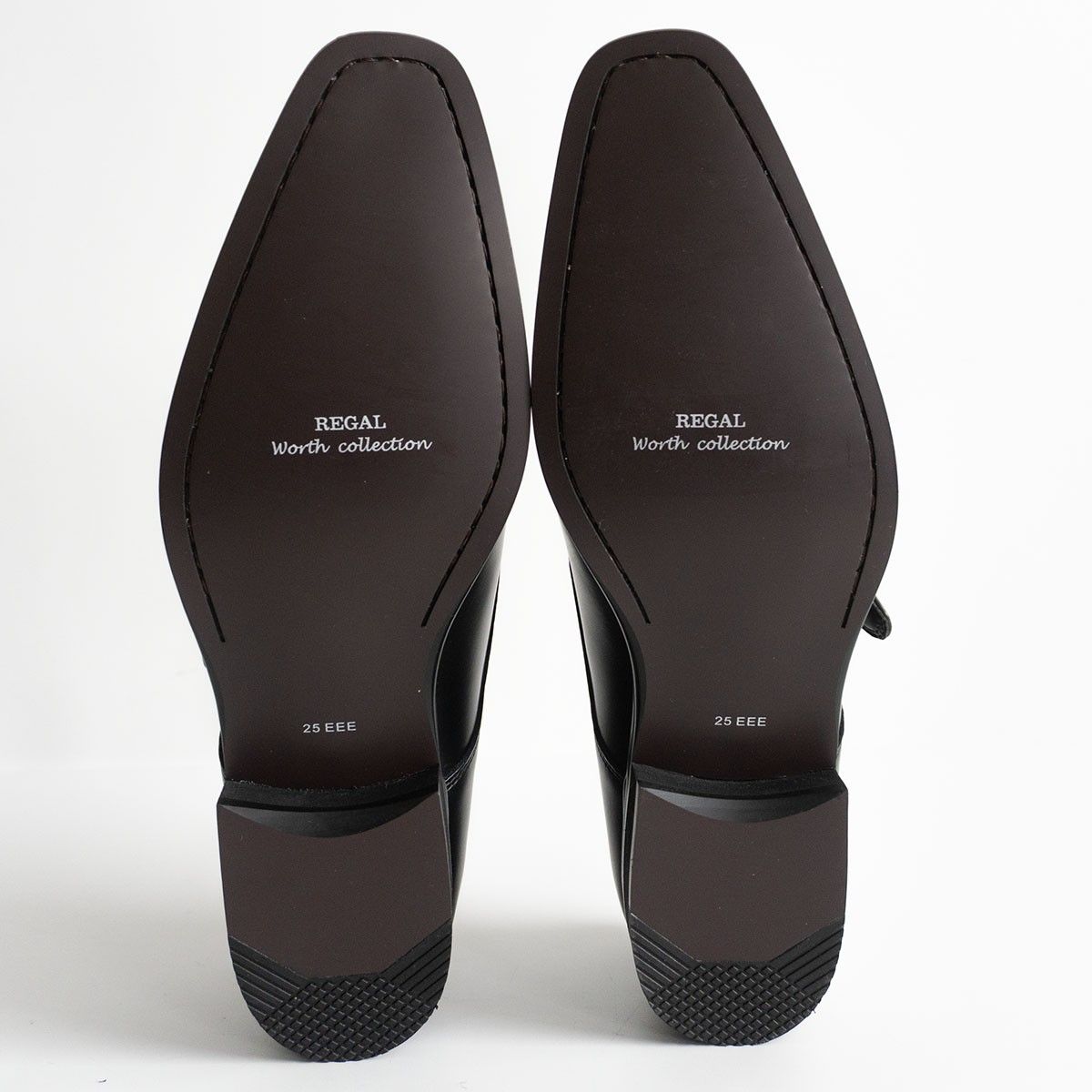 未使用品】REGAL【モンクストラップ レザーシューズ】25EEE リーガル